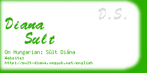 diana sult business card
